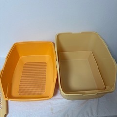 アイリスオーヤマ　楽ちん猫トイレ・ホワイトペレット・Agトレー一式 廃盤の画像