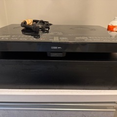 【配送可】　山善　IHコンロ　2口　卓上スタンド付の画像