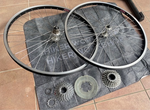 Shimano DEORE LX550 完組ホイール　ARAYACV-7リム ７速HGスプロケット