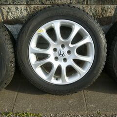 HONDA純正アルミホイルRE3/RE4  スタッドレスBLIZZAK 225/60 R18 100Q 中古美品の画像