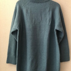 honeys ハイネックニット(杢ブルー M)の画像