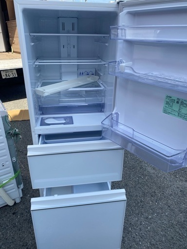 NO B809?福岡市内配送設置無料✨?MR-CG33E-W 冷蔵庫 CGシリーズ ナチュラルホワイト [330L /3ドア /右開き