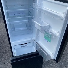 NO B809🌈福岡市内配送設置無料✨🌈冷蔵庫 ブラック AT-RF160-BK [162L /2ドア /右開きタイプ] 2022年の画像
