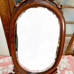 ヴィンテージ アンティーク 壁掛けミラー ウォールミラー 壁掛け 鏡 インテリアの画像