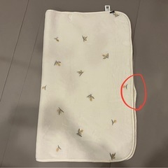 プッパプーポ　ベビーブランケット　オリーブ　フランネルの画像