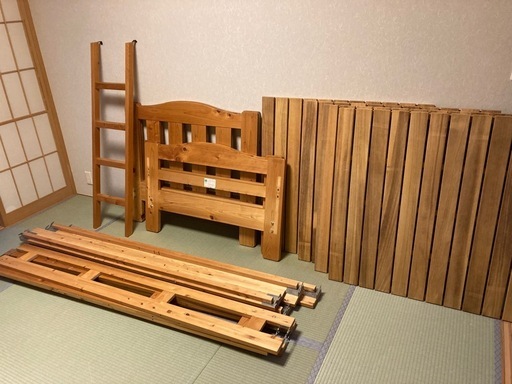 木製 2段ベッド  解体済み 