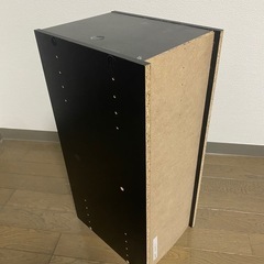 無料　ニトリ　カラーボックス　スリム2段　ブラックの画像