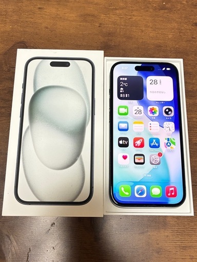 iPhone15 SIMフリー 初期化済み　ブラック