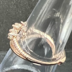 天然石☆モアサナイト☆ツイストデザインリングの画像