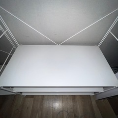 【2/2まで】スチールユニットシェルフ　ワードローブセット　ライトグレーの画像