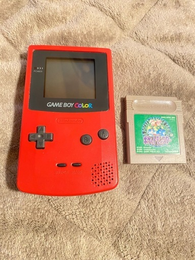 ゲームボーイカラー レッド 動作確認済みポケモン緑ソフトおまけ付き