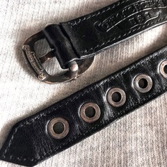 クロムハーツ  ダガー付きレザーウォッチベルトの画像