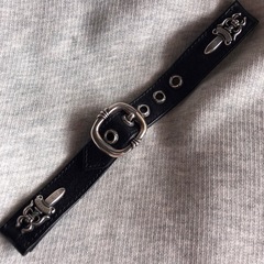 クロムハーツ  ダガー付きレザーウォッチベルトの画像