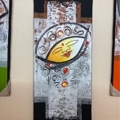 バリ島で購入 アジアン絵 大の画像