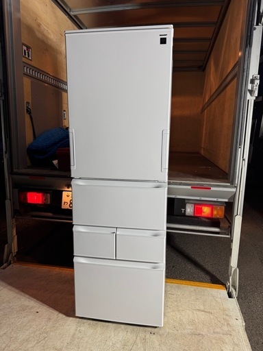 高年式】Sharp 2025年製 408L 冷蔵庫 (さつき) 郡山のキッチン家電