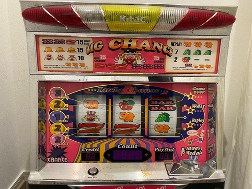 ジャンク品【パチスロ実機】北電子 2001年ゴーゴージャグラーSP インテリア装飾にも★