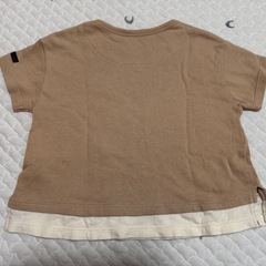 🌈テータテート ブラウン 半袖トップス 90cmの画像
