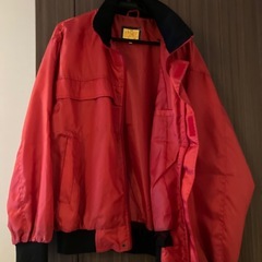 中古 メンズウインドブレーカー 赤 LLの画像