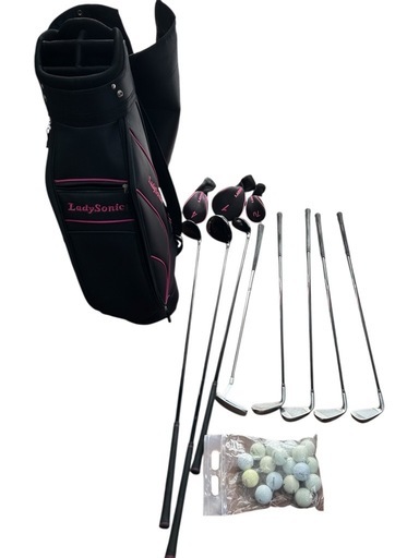 LADYSONICレディース用ゴルフクラブ セット☆初心者キャディバッグ付