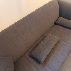 3人掛けソファ グレー系（横幅約185cm）の画像