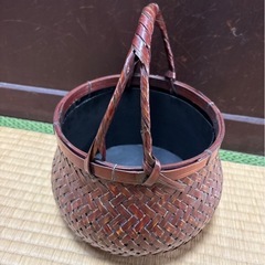 籠 竹籠 花入 ①の画像
