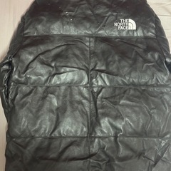 Supreme x The North Face Leather Nuptse Jacket "Black"の画像