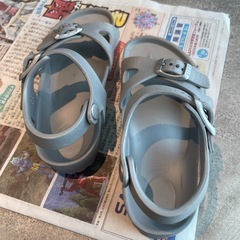 Birkenstock サンダル シルバー キッズ 17センチの画像