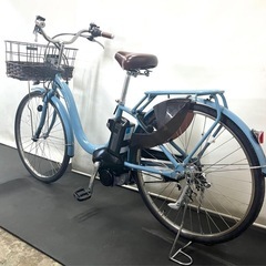 1年保証 1都4県全域送料無料　新型　ヤマハ　パスウィズ　26インチ　街乗り　水色　電動アシスト自転車　g201の画像