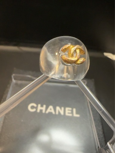 CHANEL シャネル ココマーク クリア プラスチックリング 13.14号