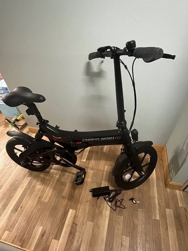 CHOCO-NORI 電動アシスト折りたたみ自転車 ブ