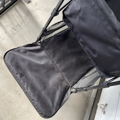 アウトドアワゴン　キャリーワゴン　2段　ブラックぶらっくの画像