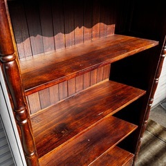  ロココ調 アンティーク家具 オープンブックケース キャビネット本棚 飾り棚 の画像