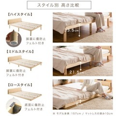 ダブルベッド  フレームの画像