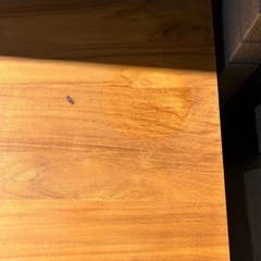 チーク　机　テーブル　チェア　セットの画像