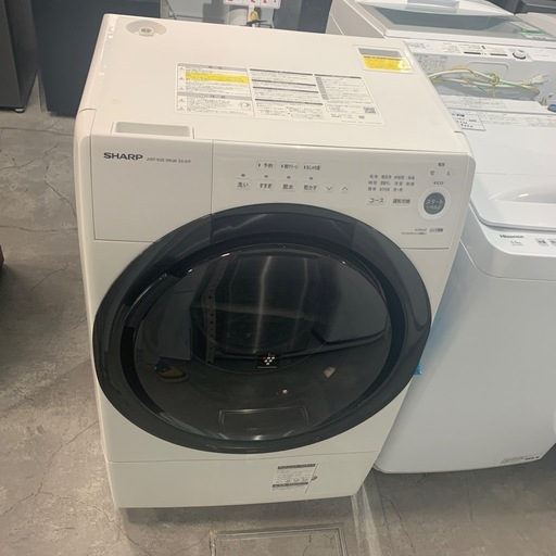 【ジモティー割】SHARP 2022年製　7kg ドラム式洗濯機　（ID1788）
