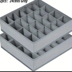 靴下、下着収納ケース×2個の画像