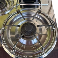 Iwatani イワタニ ガスコンロ IGT-501T 都市ガス用 3口 グリル付 動作確認現状品の画像