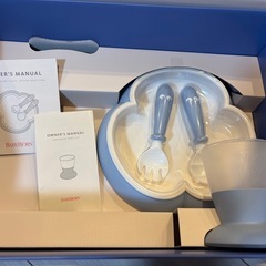 【取引き決定】BABYBJORN ベビー用食器セット ブルーの画像