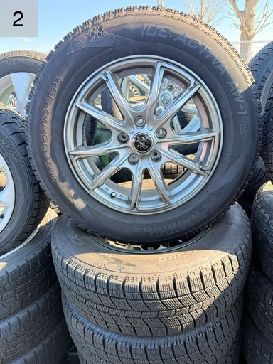 スタッドレスタイヤ＋アルミホイール 4本セット 215/65R16 ハンコック ICE ACTIVA AW-1