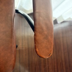 アンティーク風オフィスチェア アームレストキャスター付き クラシカル調 中古品の画像