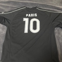 balenciagaサッカーシャツ黒PARIS10の画像