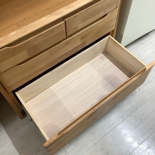 チェストラック　棚3段　引き出し3段　使用感有　　アルナス　ナチュラル　【トレファク堺福田店】