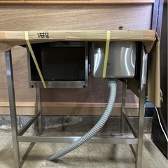 業務用台付一槽シンク【新品未使用】W760mmD600H800の画像