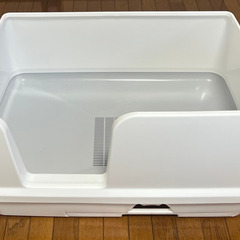 猫トイレ：デオトイレ 快適ワイド（シルキーホワイト）の画像