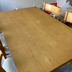 ダイニングテーブルセット　イス4脚の画像