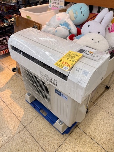 《リユースマン倉敷》【基本工事費込】三菱 ルームエアコン6畳くらい  MSZ-GV2222-W  2022年製