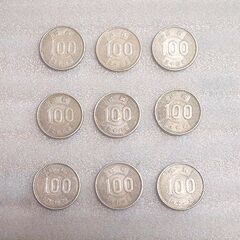 【コレクション用硬貨】100円銀貨 9枚セット 稲穂 古銭の画像