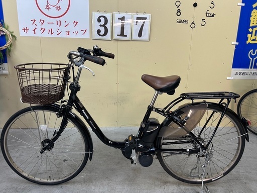 317　Panasonic 電動アシスト自転車　26インチ　丁寧に整備済み　中古自転車