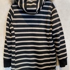 レディース　
GU 裏ボア　ダブルジップパーカー　ファー取り外し可　XLサイズの画像