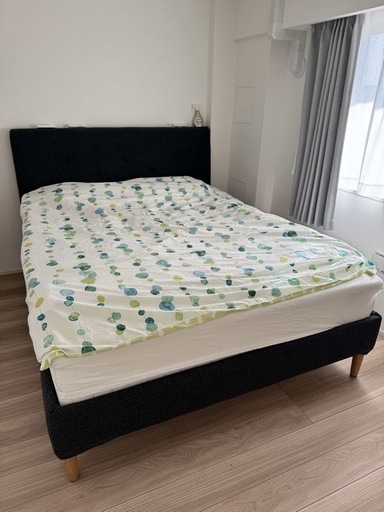IKEA キングベッドフレーム＋マットレス 180cm 東京都内 配送・組立対応／引き取り可